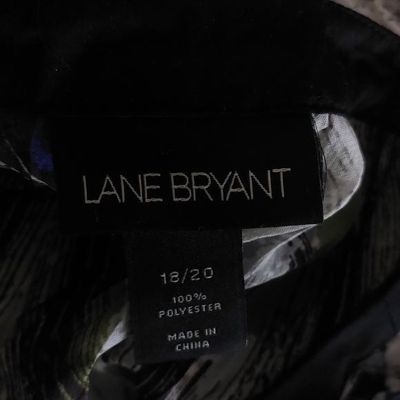 Lane Bryant Plus Size Sheer Blue Green Lightweight Cover Up Work Wear Blouse - Picture 10 of 11